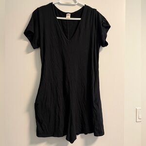 Smash + Tess Black V-Neck Romper